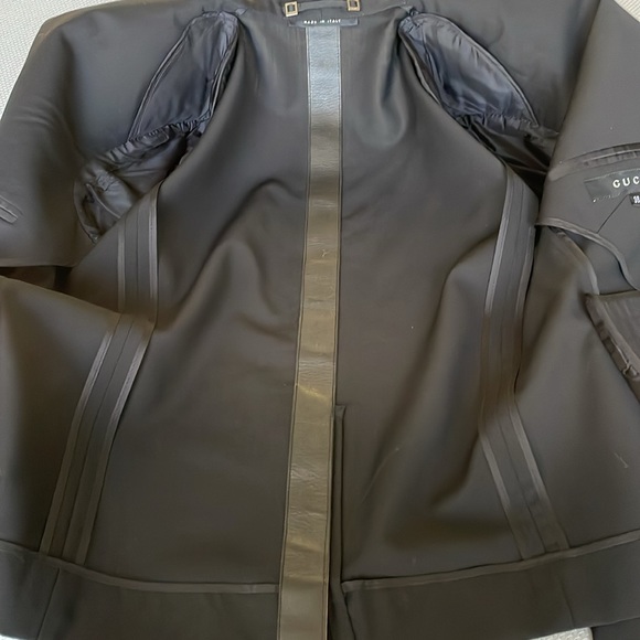 Gucci Black Wool Single Button Blazer Size 38 - Picture 7 of 14